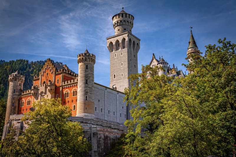 Neuschwanstein Castle in Bavaria, Germany