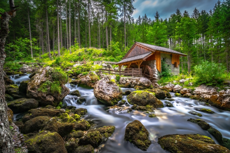 Watermill on Schwarzbach Creek, Austria