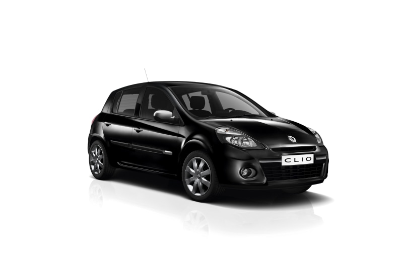 Black Renault Clio 5-door car