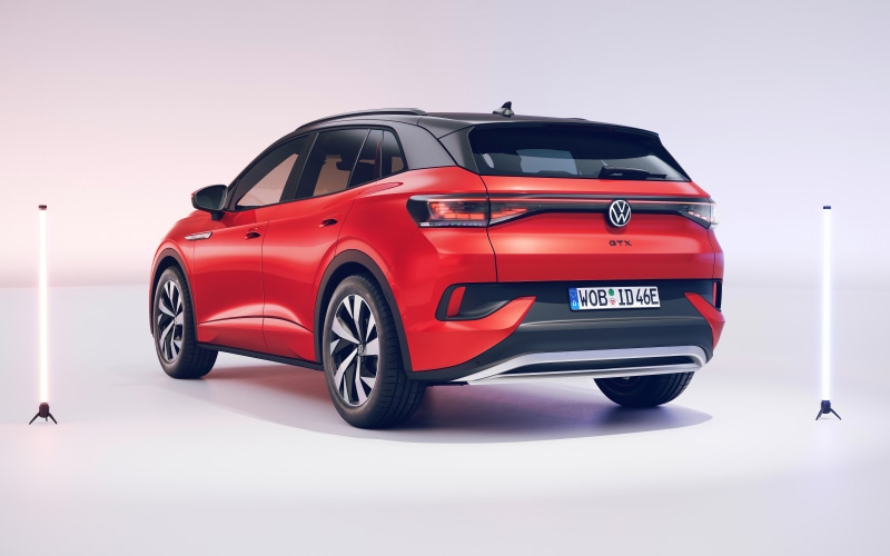 Red Volkswagen ID.4 GTX 2021 Crossover