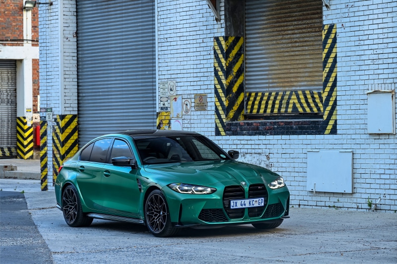 Green 2021 BMW M3 Competition