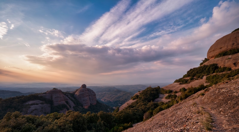 Mountains and Clouds in Catalonia, Spain