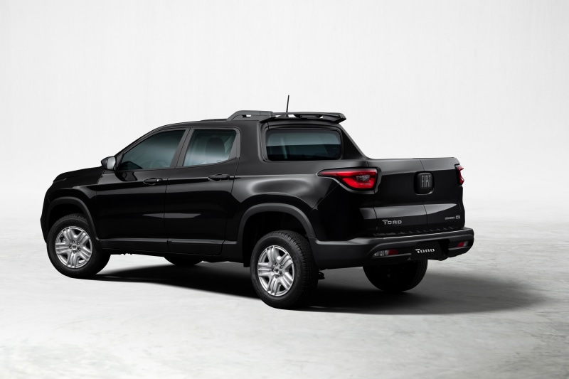 Black Fiat Toro Pickup Truck