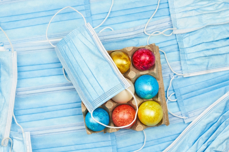 Easter Eggs and Face Masks