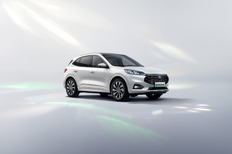 White 2021 Ford Escape PHEV (China)