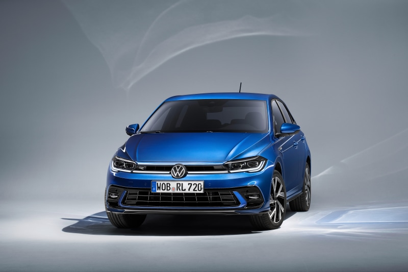 2021 Volkswagen Polo R-Line Metallic Blue Front