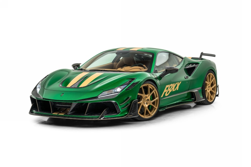 4K Mansory F8XX 2021 Green Metallic Sports Car