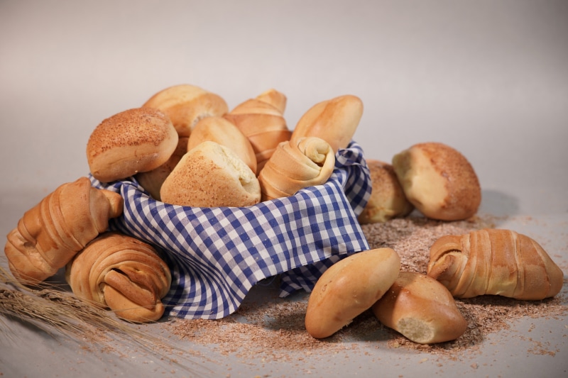 Basket of Buns and Croissants