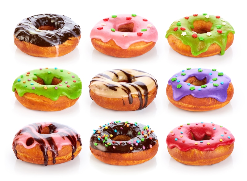 Assortment of Decorated Donuts