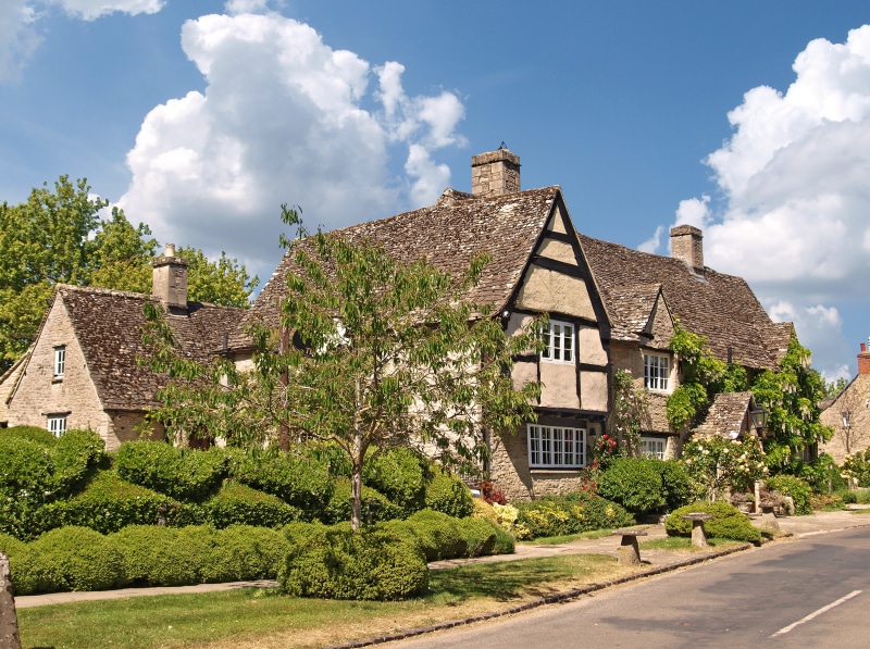 Traditional English Cottages in Minster Lovell, Oxfordshire