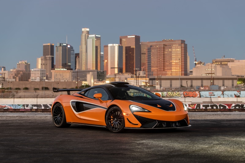 4K McLaren 620R Orange Metallic