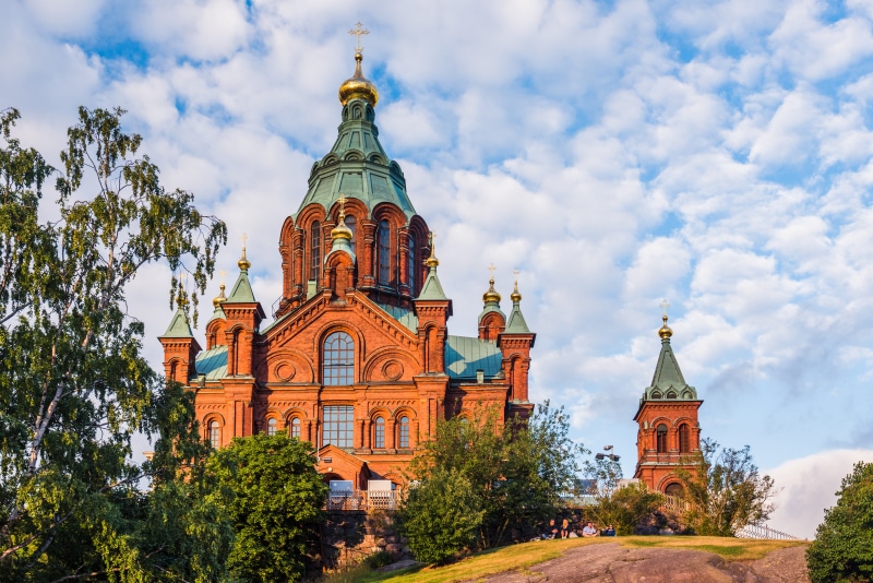 Uspenski Cathedral in Helsinki, Finland