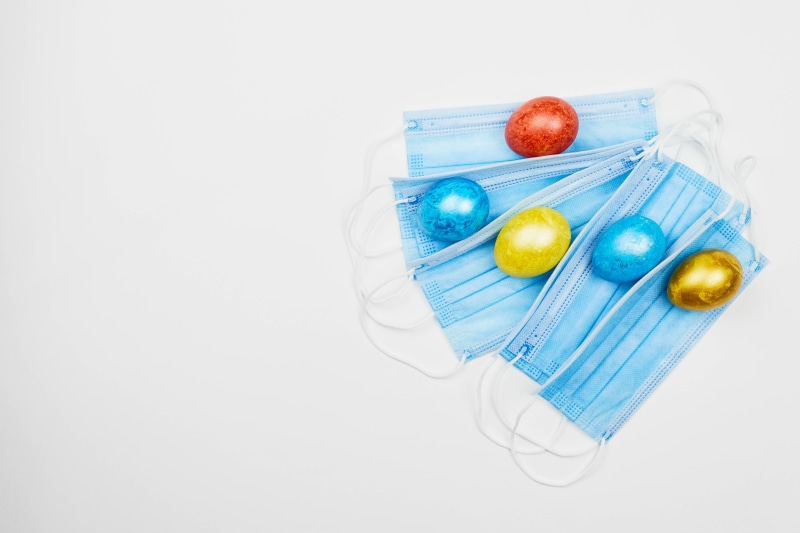 Easter Eggs on Face Masks