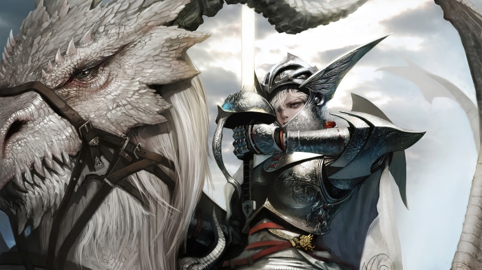 Dragon and Warrior Rider 4K