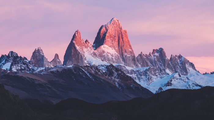 Mount Fitz Roy at sunrise, Patagonia, Argentina, 4K