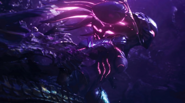 Kaisa from League of Legends in armor 4K