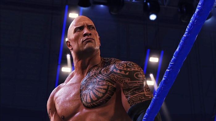 The Rock from WWE 2K22 in 4K
