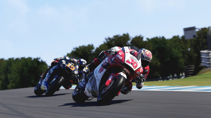 Motorcycle racers in MotoGP 22 game 4K