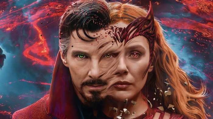 Doctor Strange and Scarlet Witch from Multiverse of Madness 4K