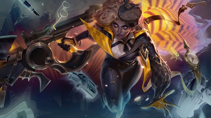 Senna from League of Legends, Psychic Detective skin splash art 4K