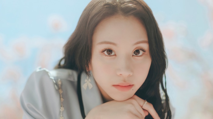 Chaeyoung from TWICE in blue concept 4K