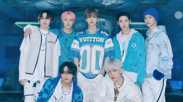 NCT Dream Group Photo in Blue Tones