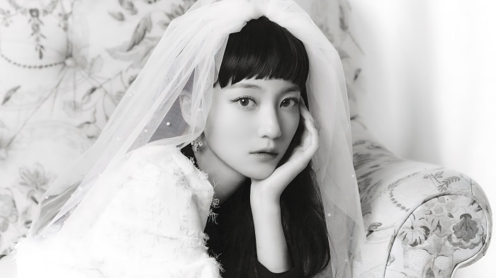 Yubin from Oh My Girl with Veil
