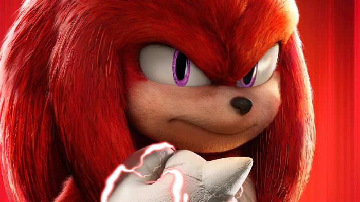 Knuckles from Sonic the Hedgehog 2 movie poster 4K