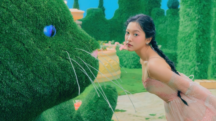 Yeri from Red Velvet in a garden