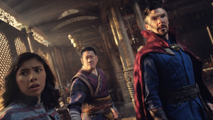 Doctor Strange, Wong, and America Chavez in 4K