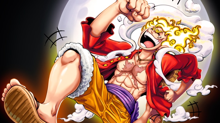Luffy Sun God Nika Gear 5 from One Piece 4K
