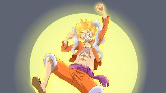 Luffy as Sun God Nika Gear 5 from One Piece 4K