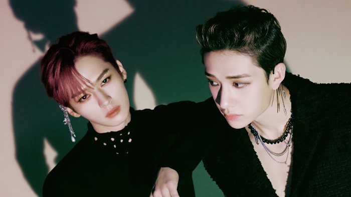 Lee Know and Bang Chan from Stray Kids
