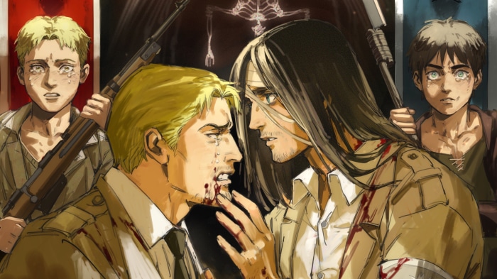 Eren and Reiner from Attack on Titan