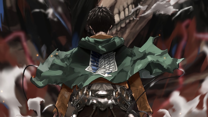 #395260 eren, yeagerists, attack on titan, aot, 進撃の巨人, 4k, pc - Rare