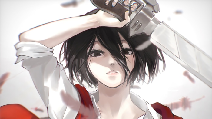 Mikasa Ackerman from Attack on Titan 4K