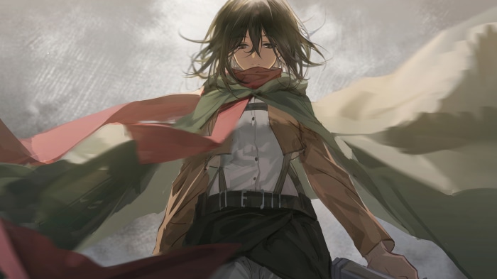 Mikasa Ackerman from Attack on Titan 4K