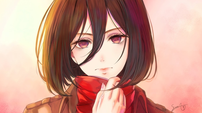 Mikasa Ackerman from Attack on Titan 4K