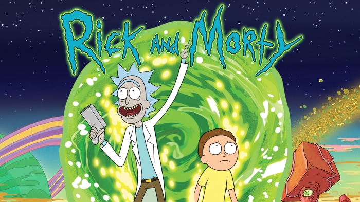 Rick and Morty with Portal Gun 4K