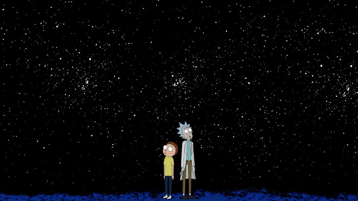 Rick and Morty in space 4K