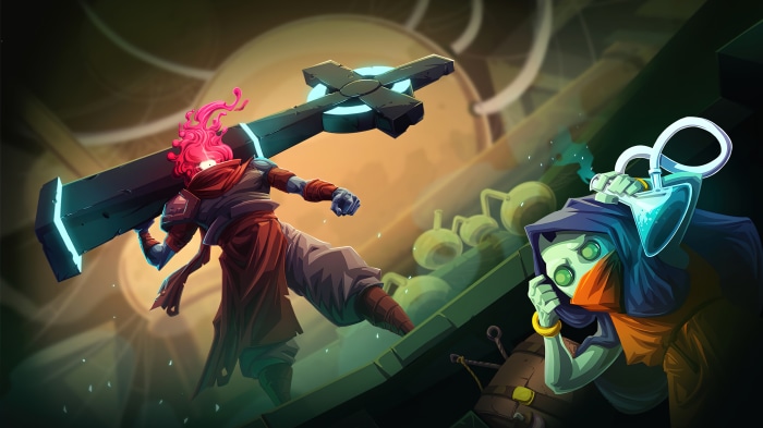 The Beheaded from Dead Cells with a large sword