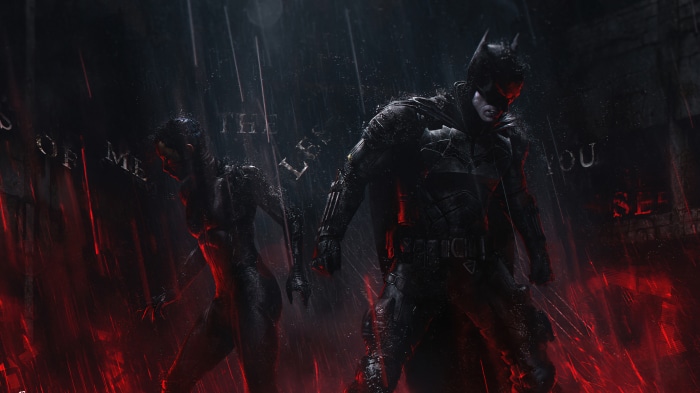 Batman and Catwoman from The Batman 4K