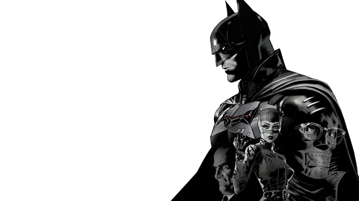Batman, Catwoman, and other characters from The Batman