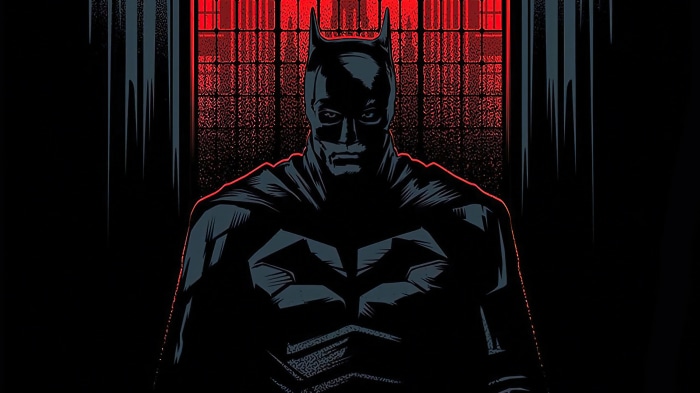 The Batman from The Batman movie poster 4K