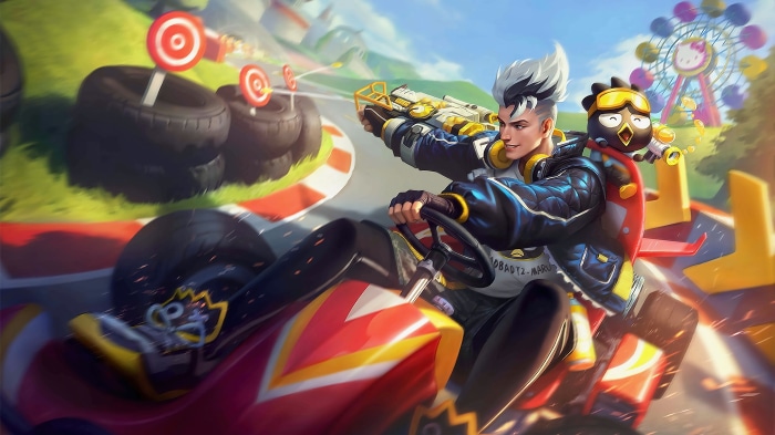 Claude from Mobile Legends with Sanrio Skin