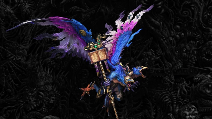 Tzeentch Daemon Prince from Total War: Warhammer III 4K