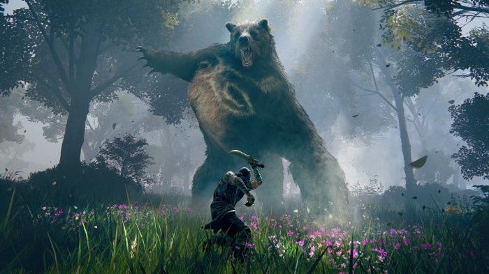 Runebear boss fight from Elden Ring 4K