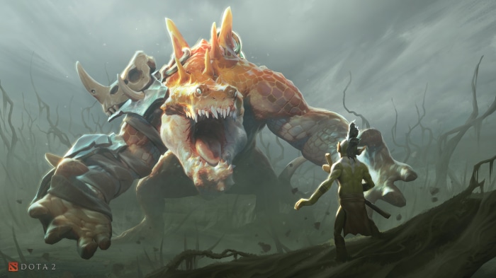 Primal Beast from Dota 2 in a Dark
