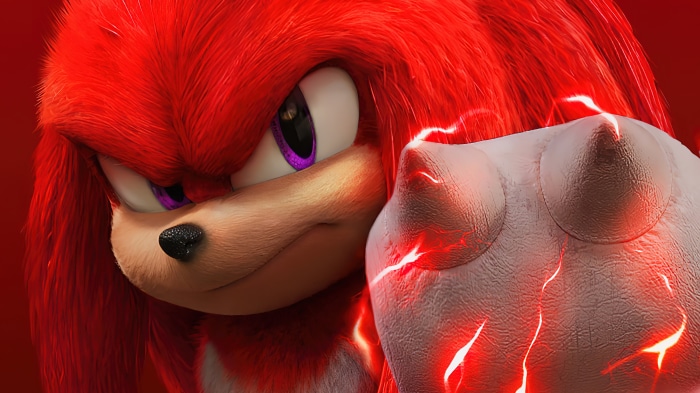 Knuckles from Sonic the Hedgehog 2 movie poster 4K