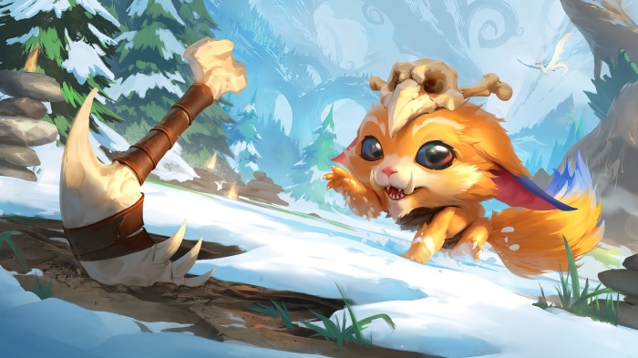 Gnar from League of Legends in Freljord 4K